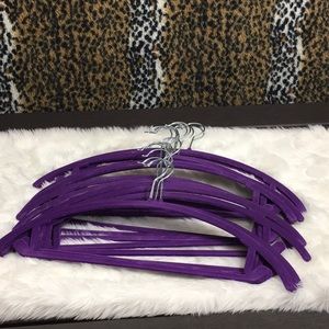 Hangers Purple Non-Slip Velvet Total 18